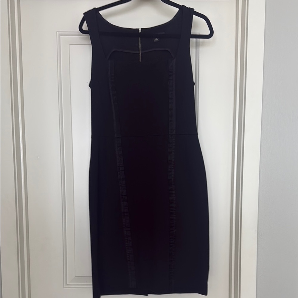 Banana Republic Black Sheath Midi Dress
